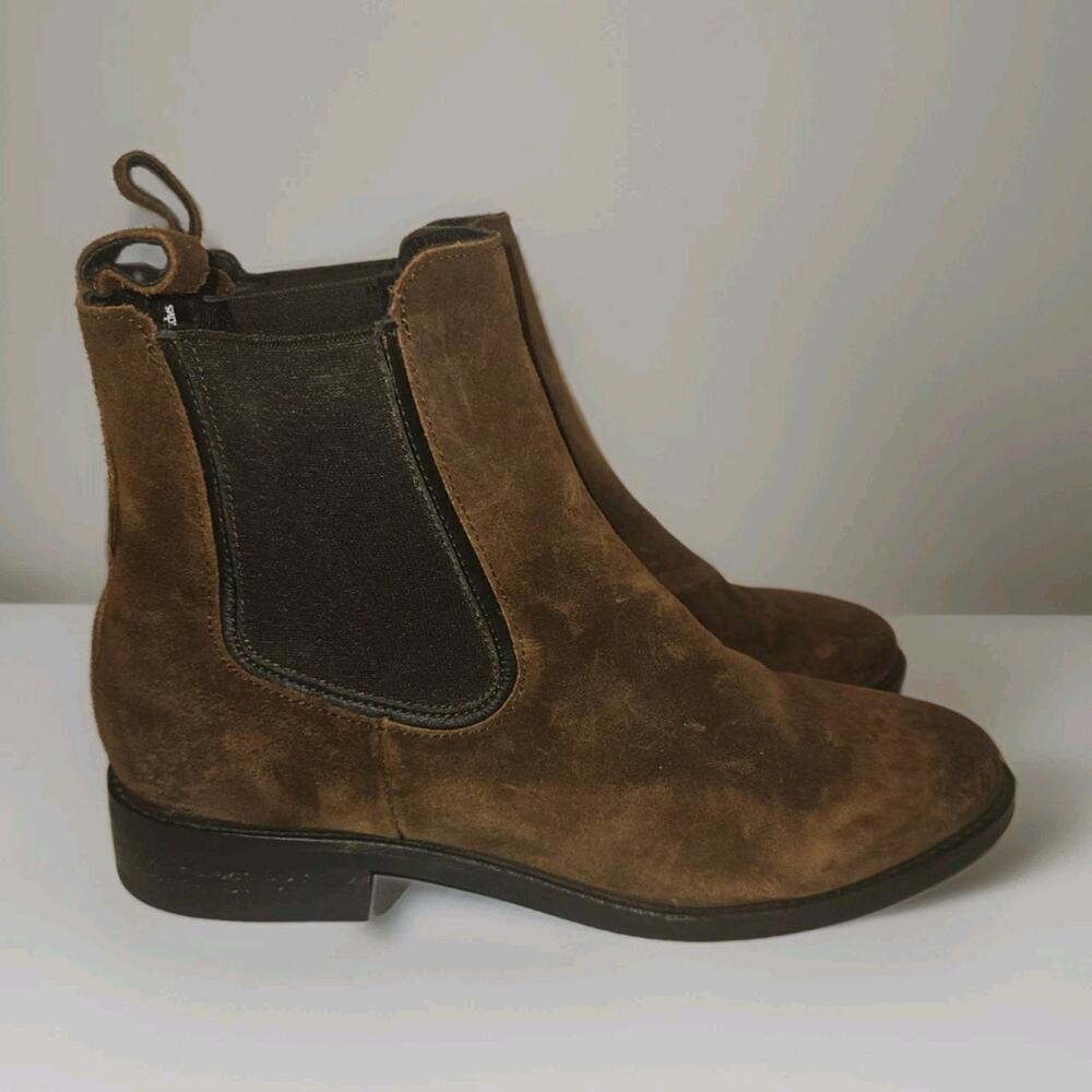 Thursday Boot Company Women's Truffle Brown Chelsea Suede Boots 9.5